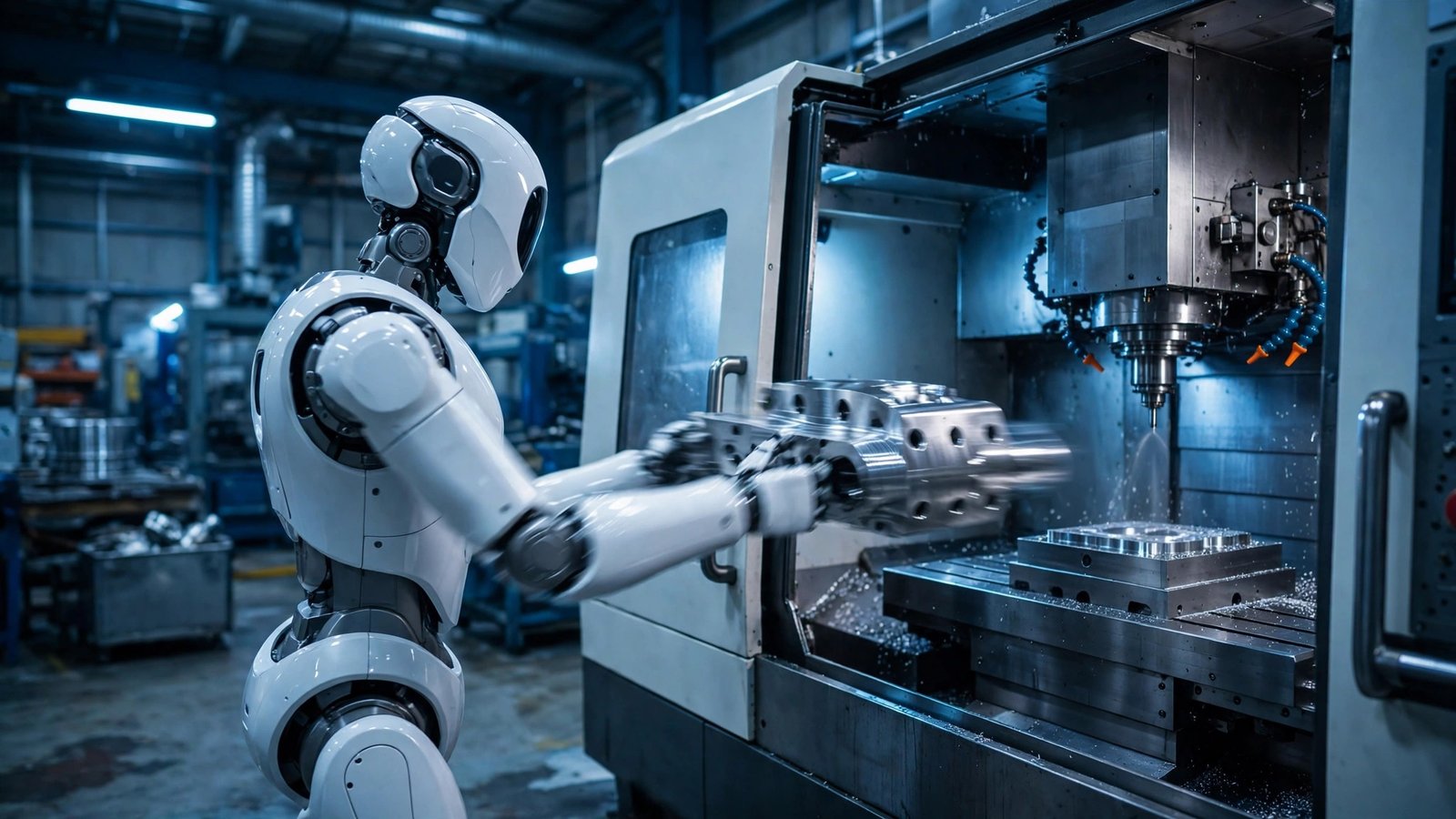 三菱電機が人型ロボットと工作機械を「言葉」でつなぐ加工システムを開発、2030年の実用化を目指す